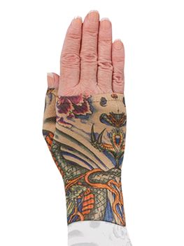 LympheDIVAS Lotus Dragon Tattoo Lymphoedema Gauntlet