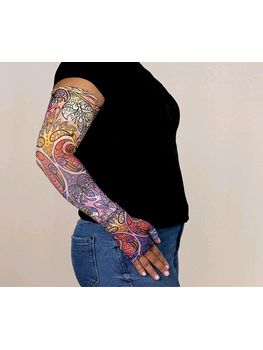 LympheDIVAS Birds of Paradise Lymphoedema Sleeve and Gauntlet Set