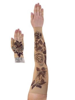 LympheDIVAS Juliet Lymphoedema Sleeve and Gauntlet Set