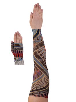 LympheDIVAS Rhythm Lymphoedema Sleeve and Gauntlet Set